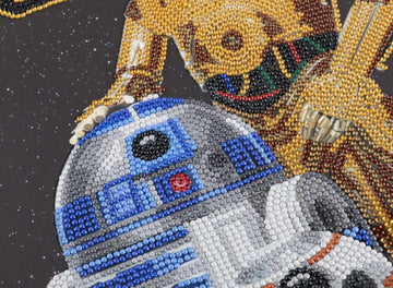 CRAFT Buddy Crystal Art Scroll Droids – Diamond Painting Set – 35 × 45 cm – 7-teilig – ab 8 Jahren