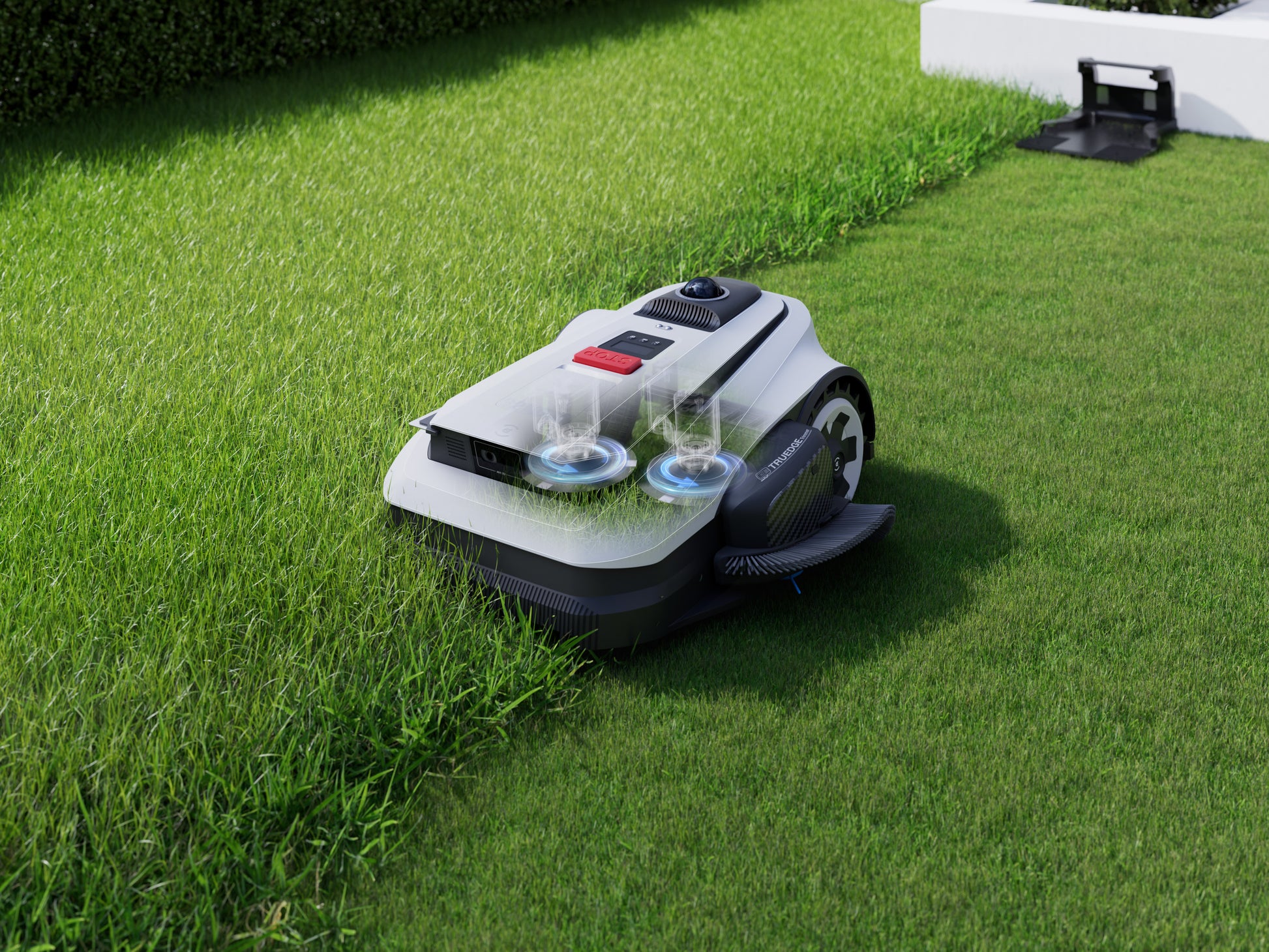Ecovacs GOAT A1600 LiDAR PRO – Rasenmähroboter – 1'600 m², 33 cm Schnittbreite, AIVA 3D