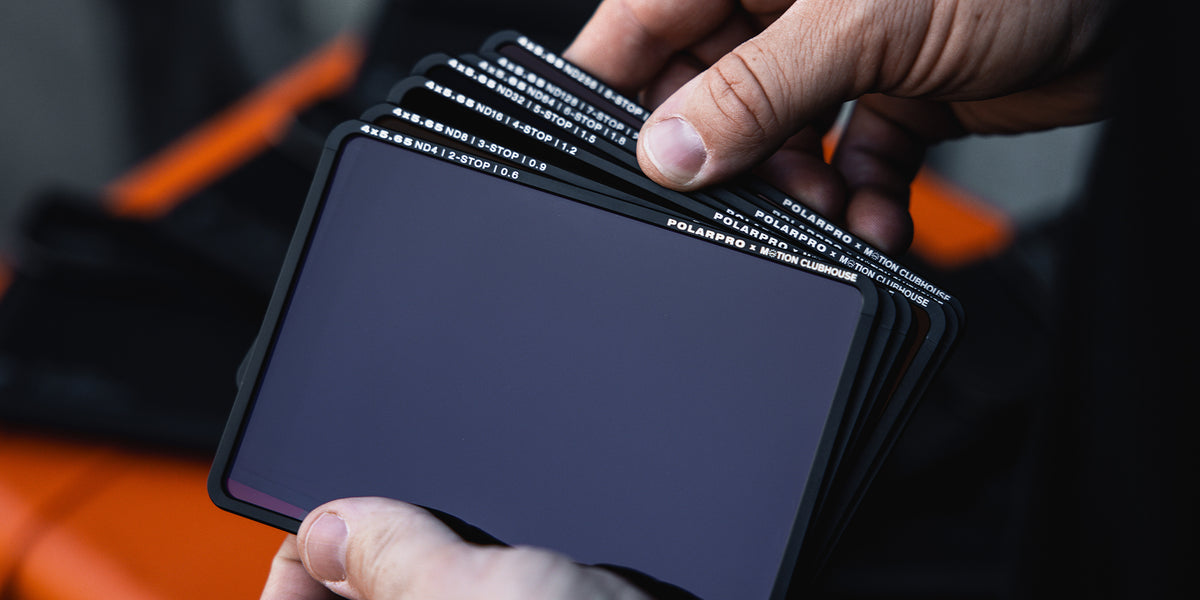 PolarPro ND64 Neutraldichtefilter – 6 Blenden, Aluminium/Glas – für 4×5,65 – mit Tasche