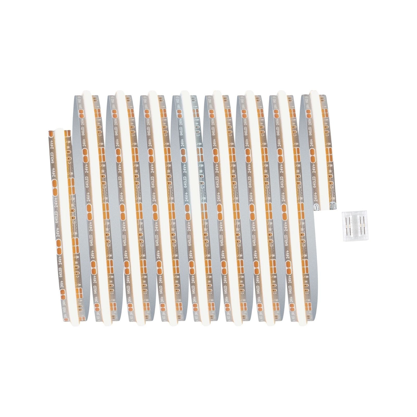 Paulmann LED-Strip MaxLED 500 Full-Line COB – 2,5 m, 1500 lm, 13 W, 2700–6500 K, dimmbar, silber