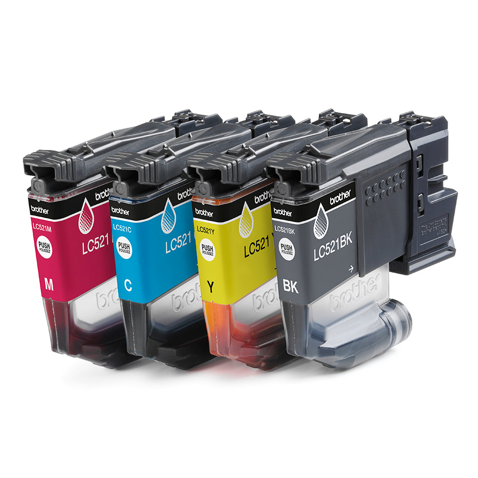 Brother Tintenpatronen-Multipack LC-521VAL, CMYK – für DCP-J1360DW