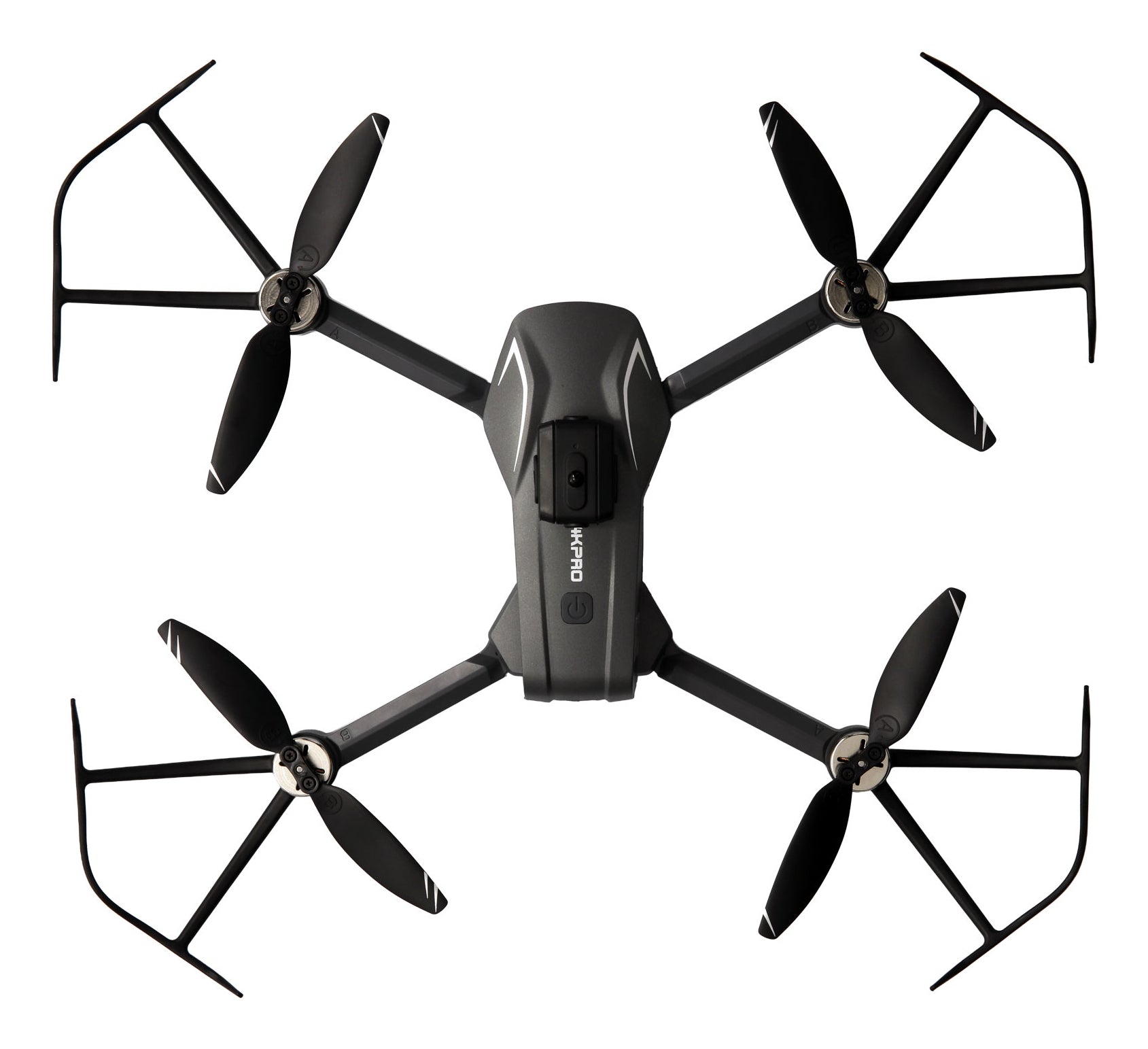 Amewi AMXFlight X4KPro Quadrocopter – 4K, 30 min Flugzeit, 1500 mAh LiPo, inkl. 2 Akkus, grau