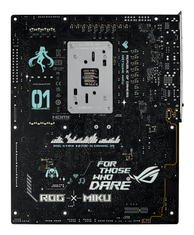 ASUS ROG STRIX X870E-H GAM WF7 MIKU – Mainboard – AM5, AMD X870E, ATX, DDR5, für Ryzen 7000/8000/9000