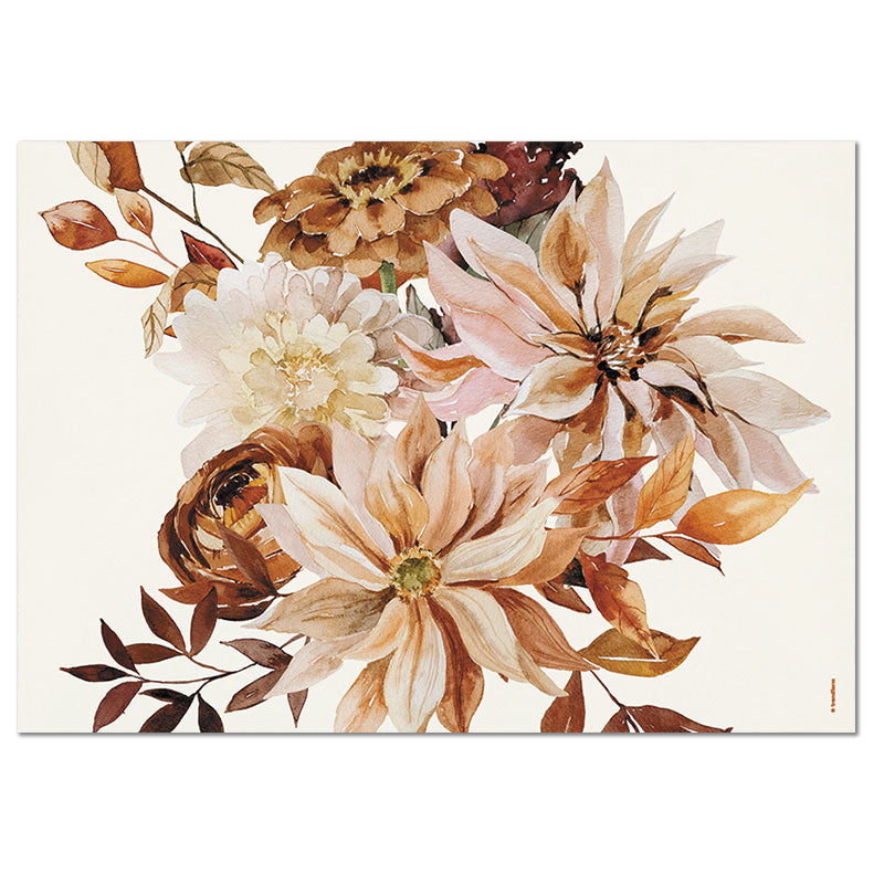 Trendform Tischset Autumn Leaves, Papier, Rechteckig, 42 × 29,7 cm – FSC – 4 Stk.