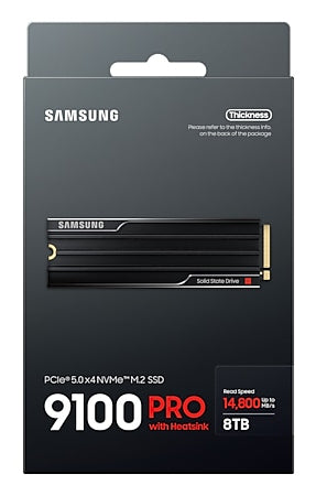 Samsung 9100 Pro 8 TB – M.2 NVMe PCIe 5.0, 14,8 GB/s, für M.2 2280