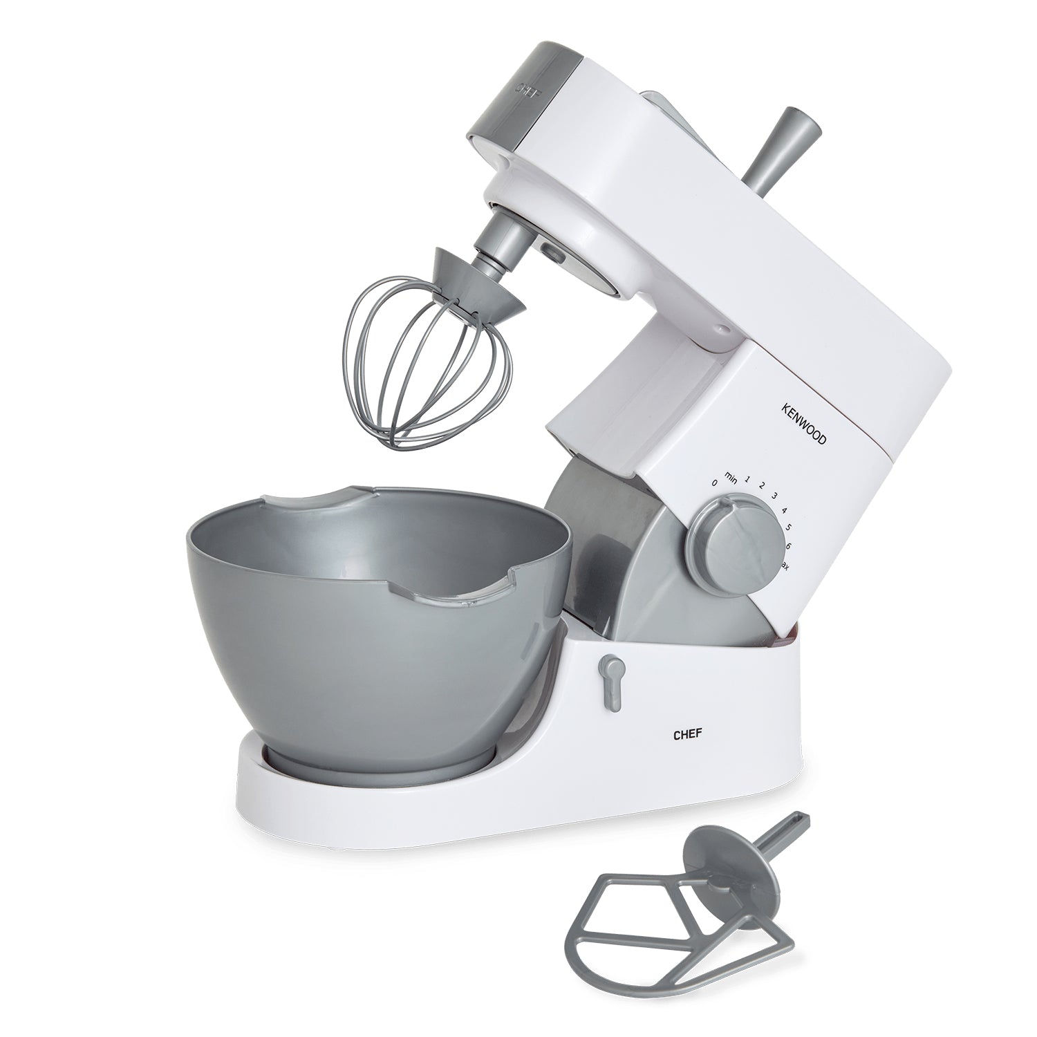 Casdon Spielzeug-Mixer – 2 Batterien (AA) – 15,5 × 19,5 × 26,0 cm – ab 3 J. – Kunststoff, grau/weiss