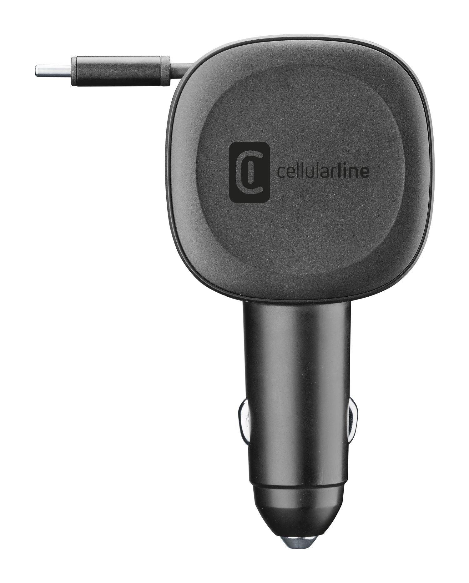 Cellularline Kfz-Ladegerät, 60 W, USB-C 30 W, USB-A 18 W, PD – universal – Schwarz