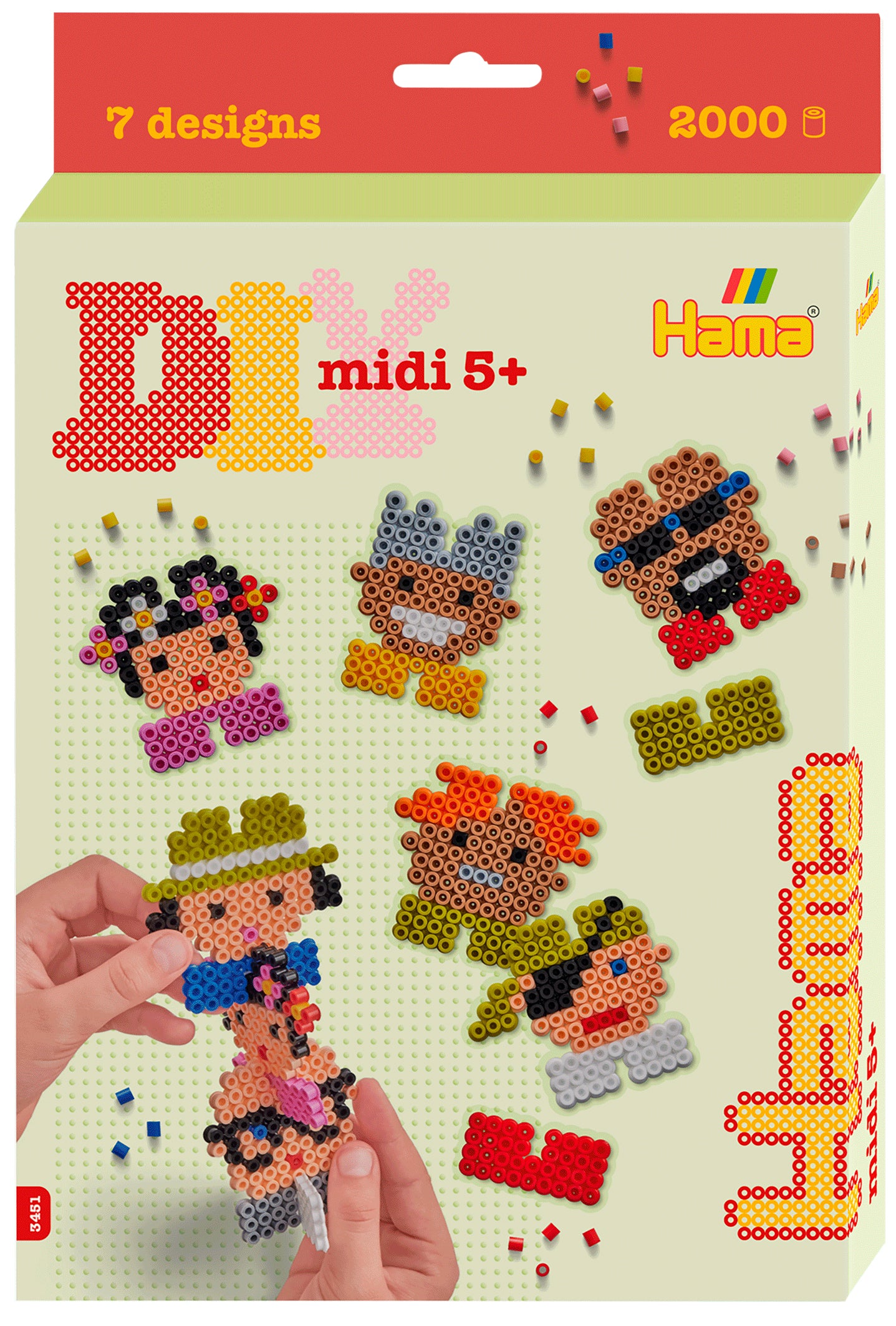 Hama Bügelperlen-Set Midi – 2000 Perlen – Mehrfarbig – ab 5 Jahren