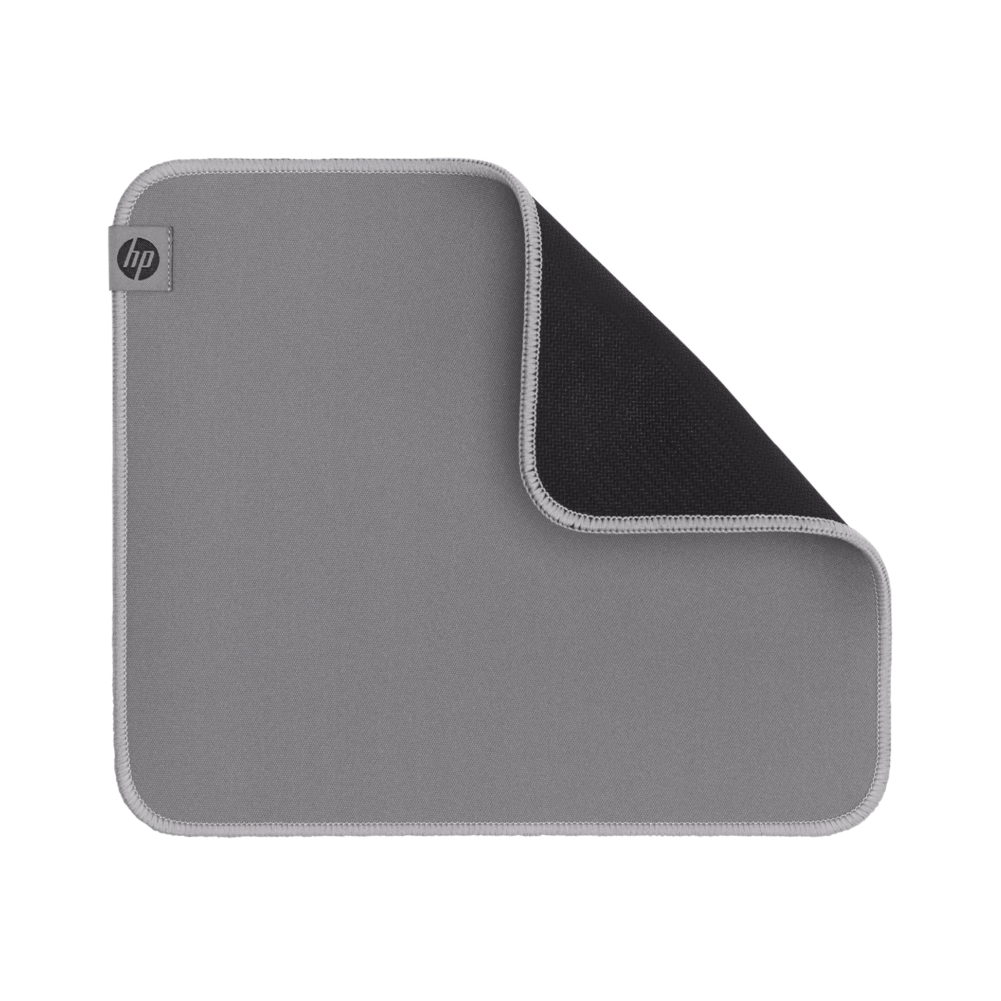 HP 100 – Mauspad – 230 × 200 mm, Polyester/Gummi, Grau