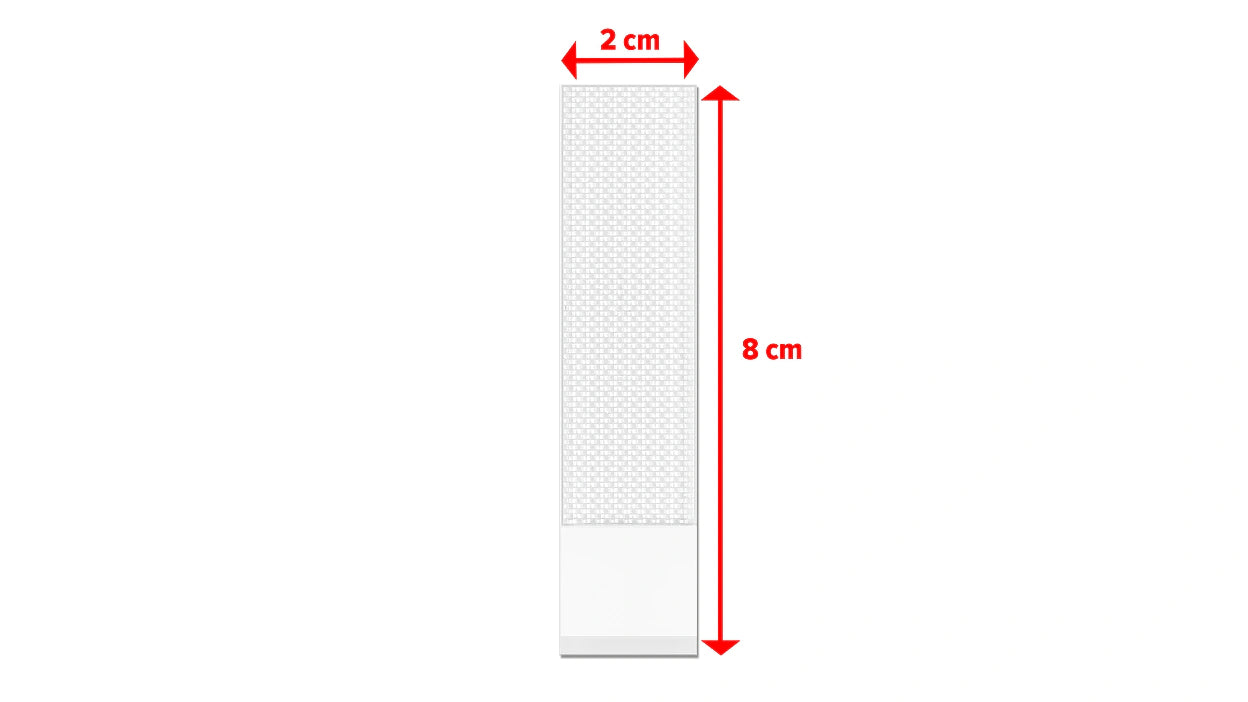 Tesa Montageband Powerstrips, für glatte Oberflächen – 20 mm × 0,08 m, weiss, bis 5,4 kg