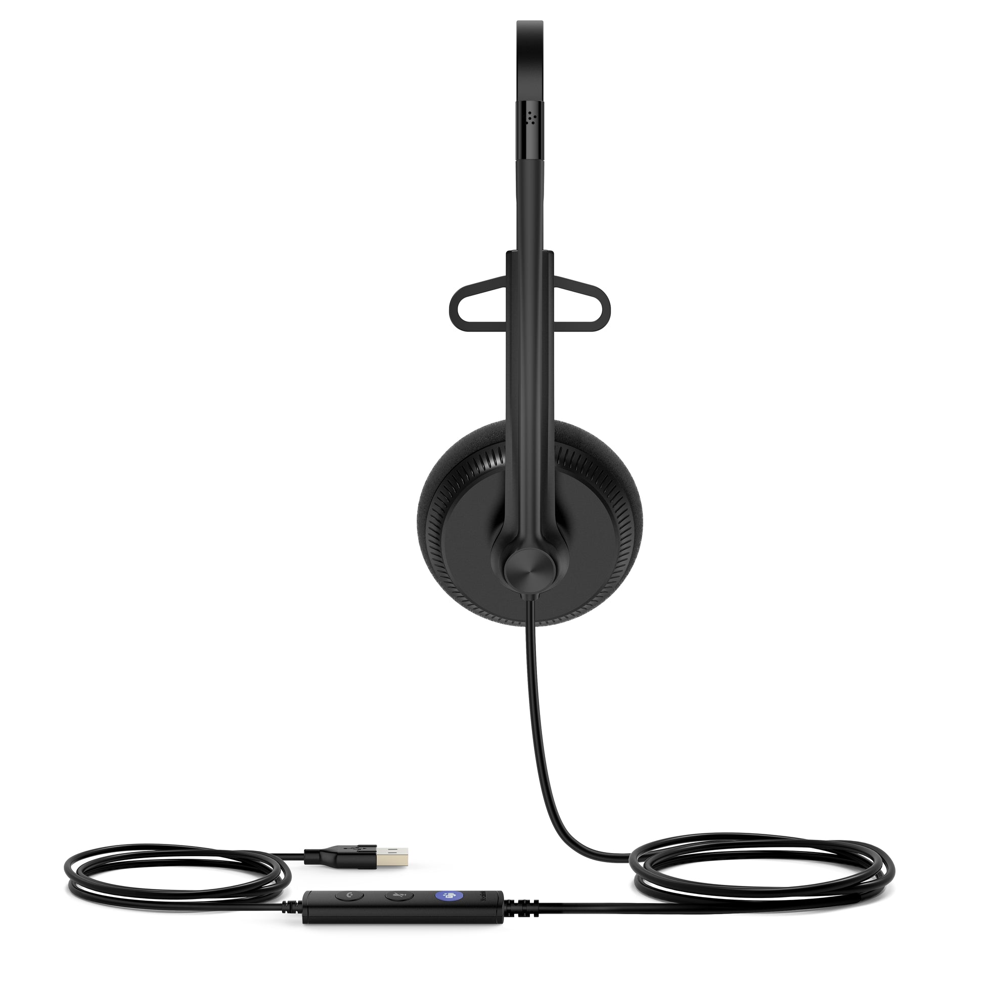 Yealink UH34 Lite Mono – Mono Headset – USB‑A – mit Rauschunterdrückung – Schwarz