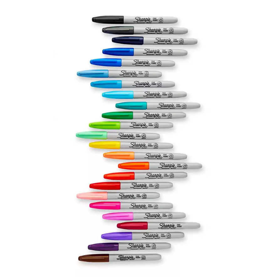 Sharpie Permanentmarker – Feine Spitze 1 mm – Rosa – 12er-Pack – für Metall, Papier und Kunststoff