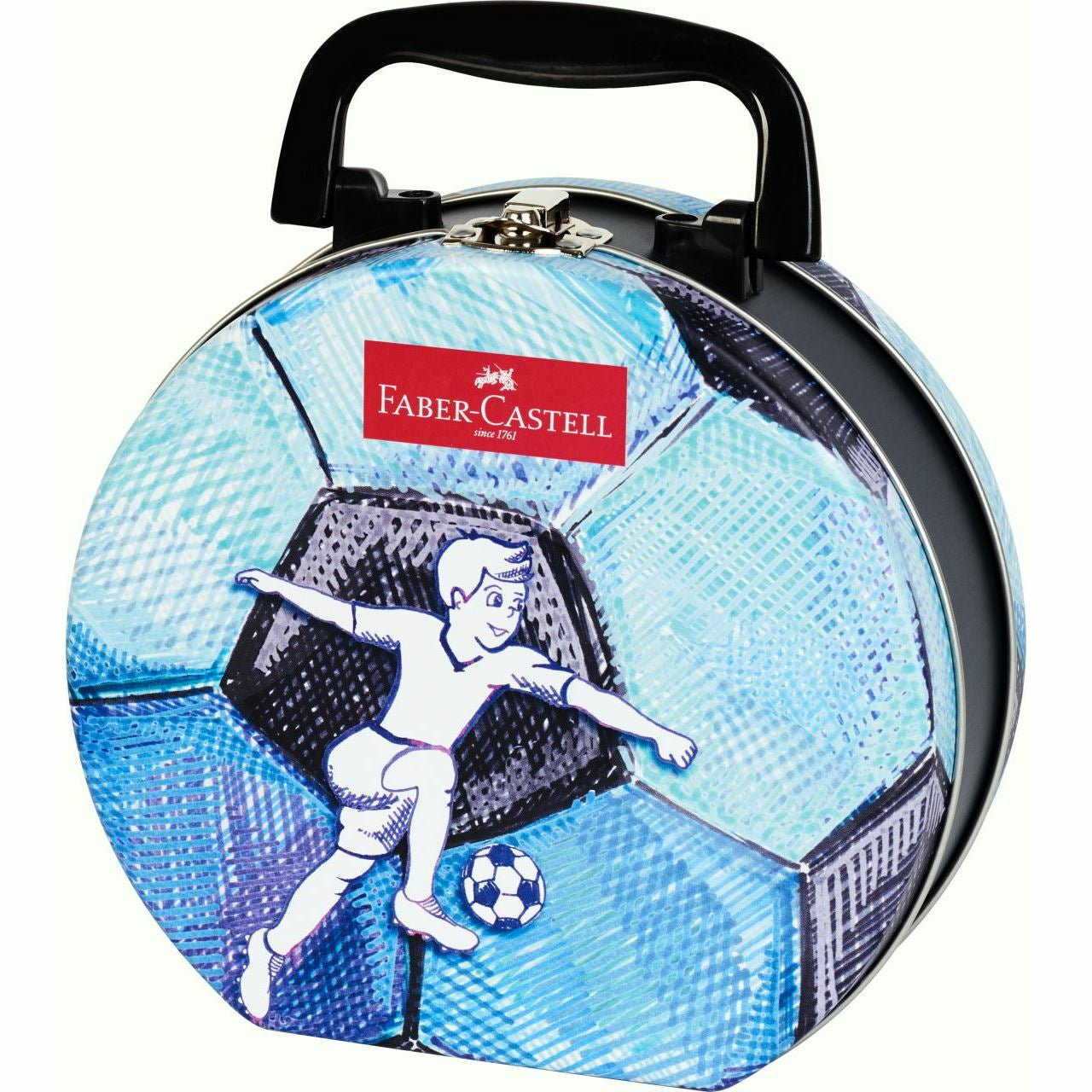 Faber-Castell Connector Filzstifte, Fussballcase – auswaschbar, 33 Farben