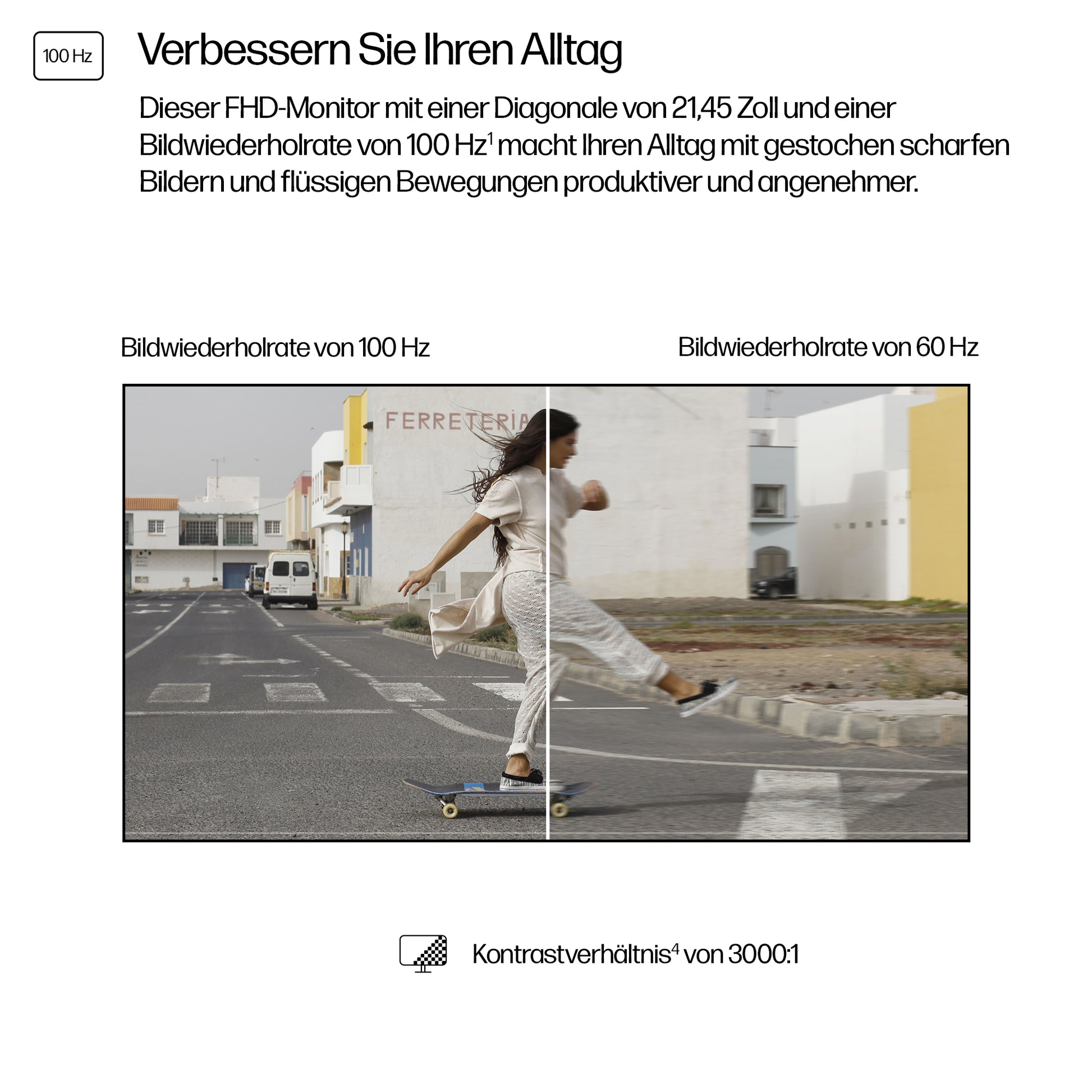 HP 322Pv – 21,5", 1920 × 1080 (Full HD), VA, 100 Hz