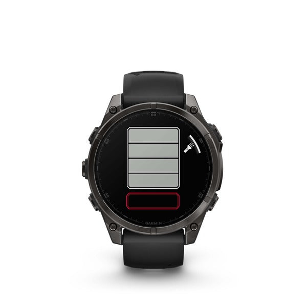 Garmin Fenix 8 – GPS-Smartwatch – 47 mm, 1,4", GPS, WLAN, AMOLED, Saphirglas, 100 m, Schwarz/Dunkelgrau