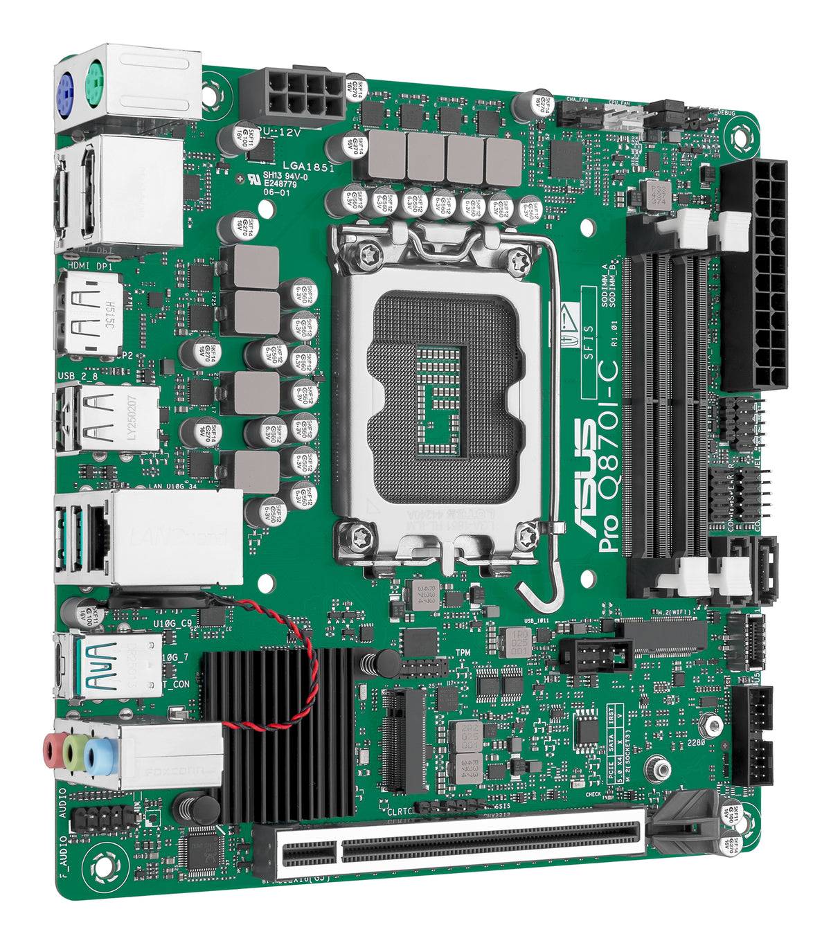 ASUS PRO Q870I-C-CSM – Mainboard – LGA 1851, Intel Q870, Mini-ITX, DDR5