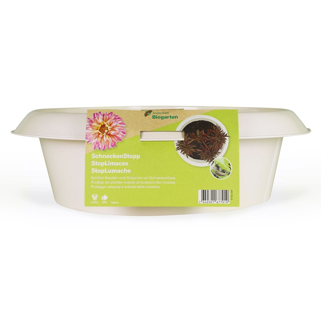 Andermatt Biogarten Insektenfalle – 28 × 13 cm – elfenbein – stahl – für Schnecken