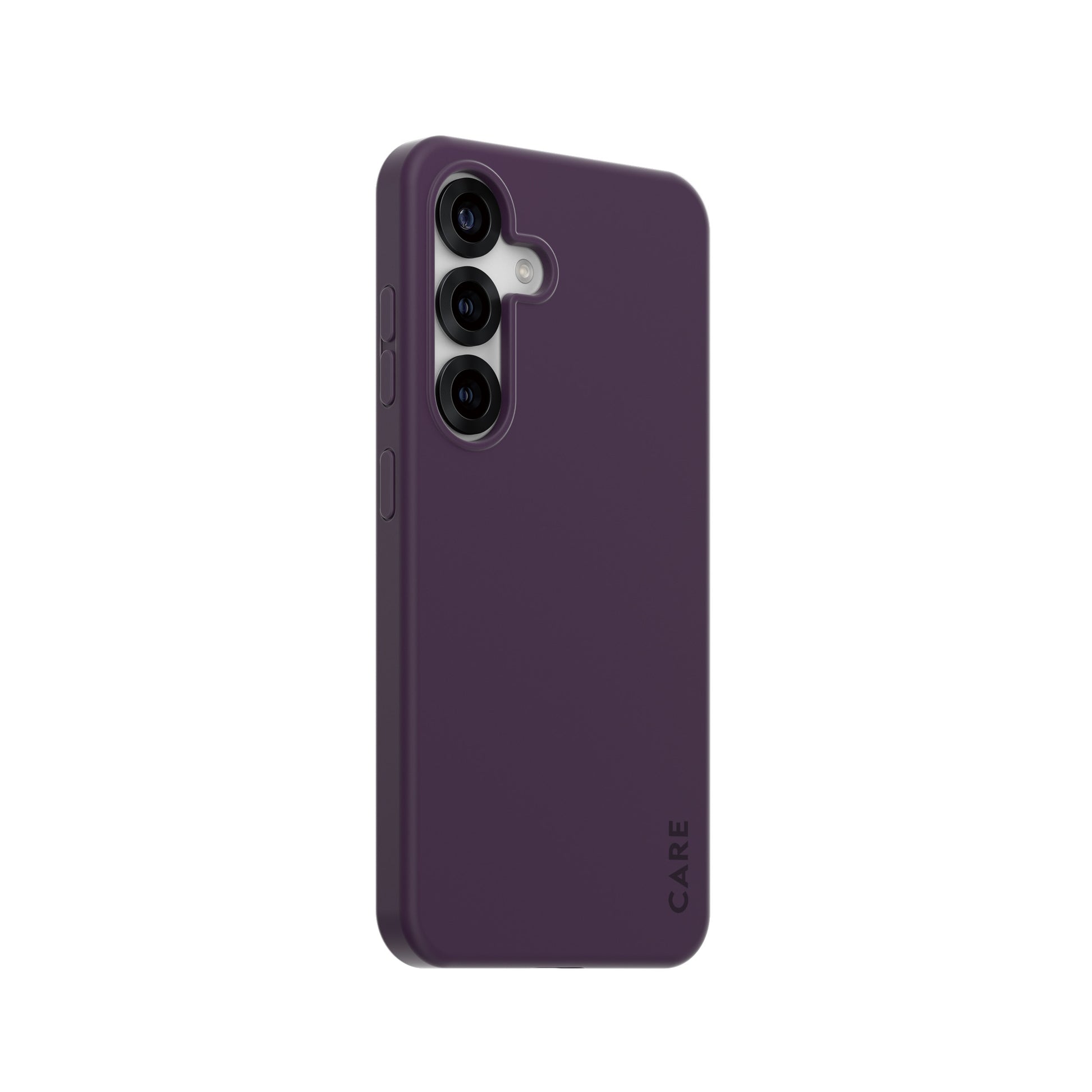 PanzerGlass CARE Backcover – für Samsung Galaxy S25, Recycling-Kunststoff, Pflaumenlila, bis 1,2 m sturzsicher