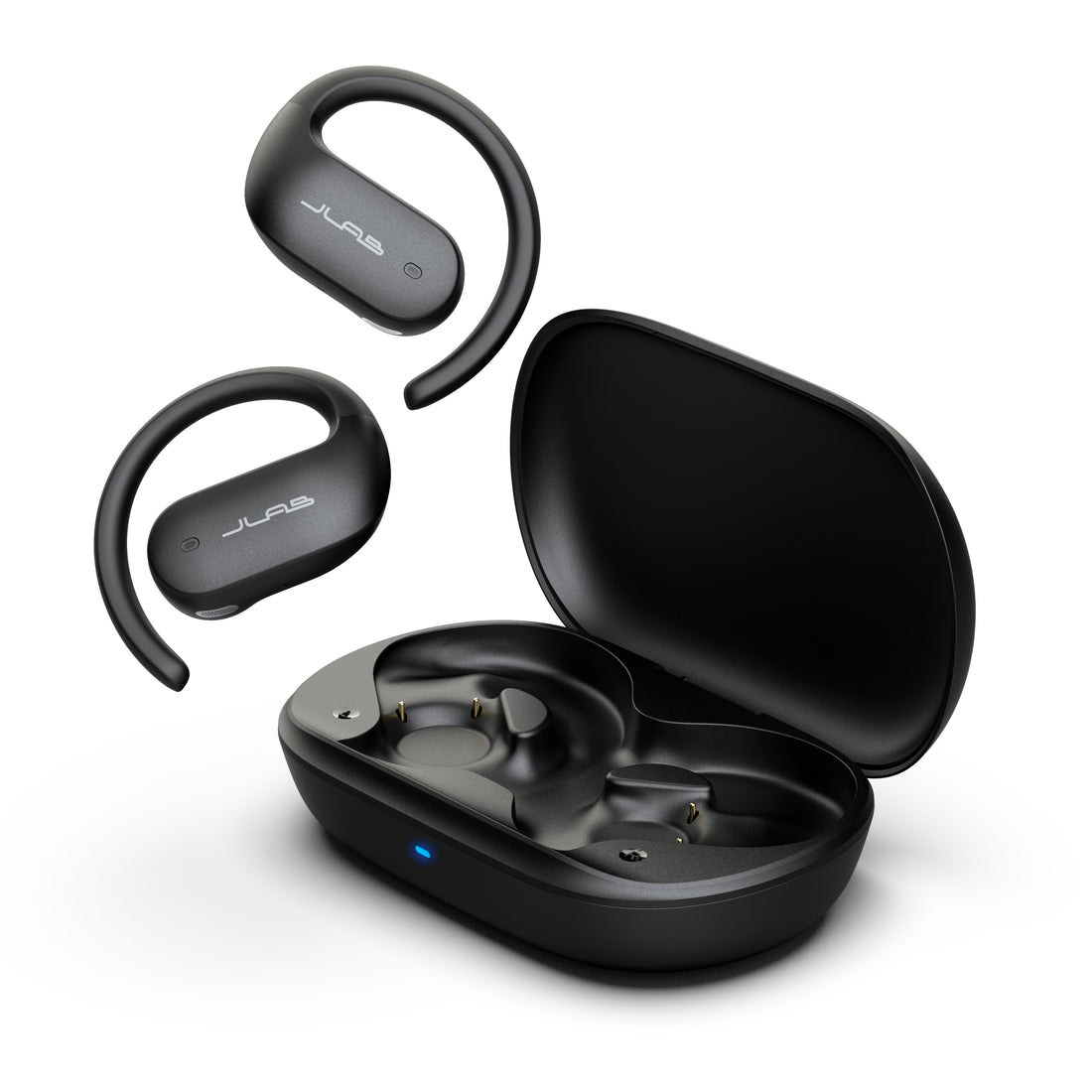 JLab JBuds Open Sport TWS In-Ear – Stereo, ANC, mit Ladecase, Schwarz, BT 5.1