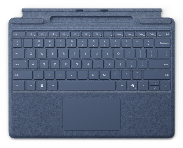 Microsoft Surface Pro Keyboard – Tastatur mit Stiftaufbewahrung, Saphirblau