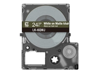 Epson Schriftband – 24 mm × 8 m, Khaki, Weiss – LK-6QWJ
