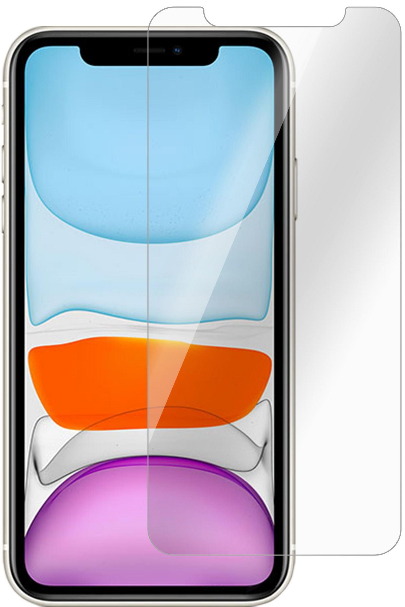 eSTUFF Displayschutz – für Apple iPhone 11/XR – Panzerglas, 25er Pack