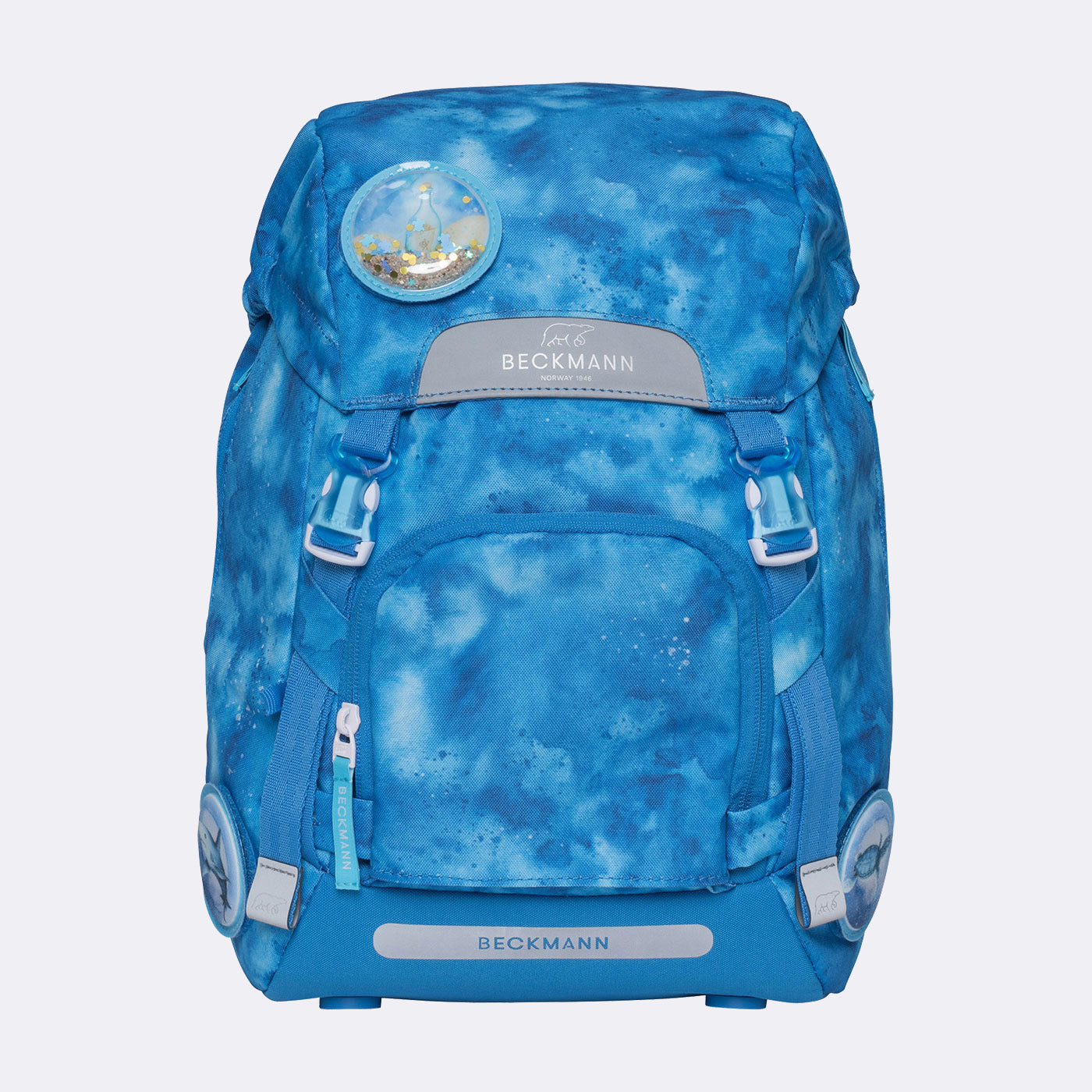 Beckmann Classic – Schulrucksack-Set 6-teilig, Ocean, 22 l, 24×37×25 cm