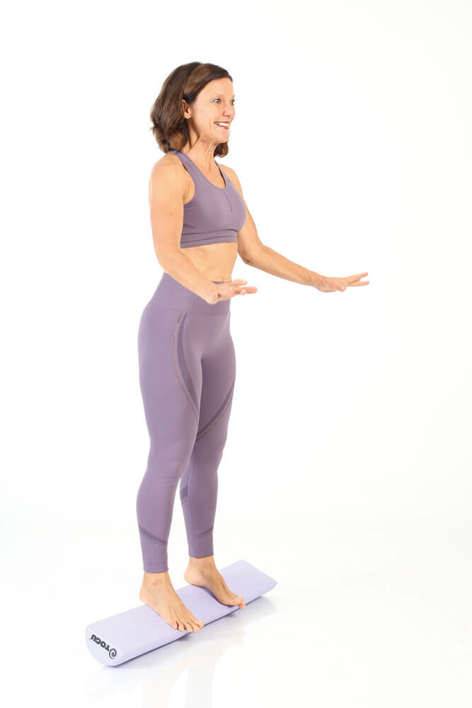 TOGU Pilates Halbrolle Premium – 90 × 15 × 7,5 cm – lila – Schaum