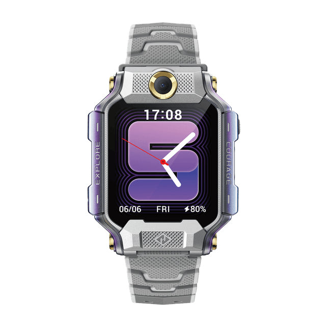 Imoo Watch Phone X10 45 mm GPS + Cellular – Glas Grau, für iPhone