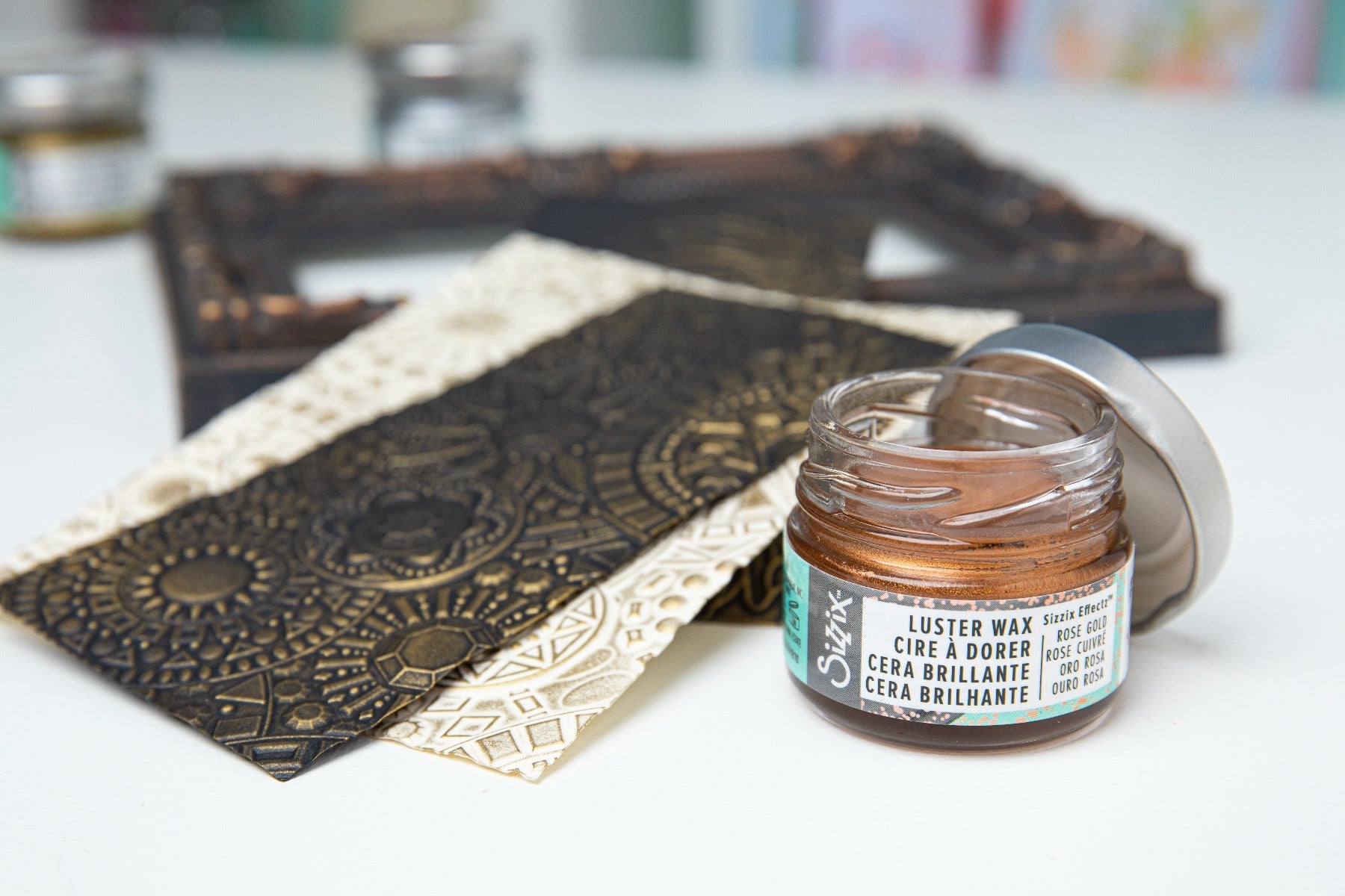 Sizzix Glanzwachs – Roségold, metallisch, glänzend – 20 ml