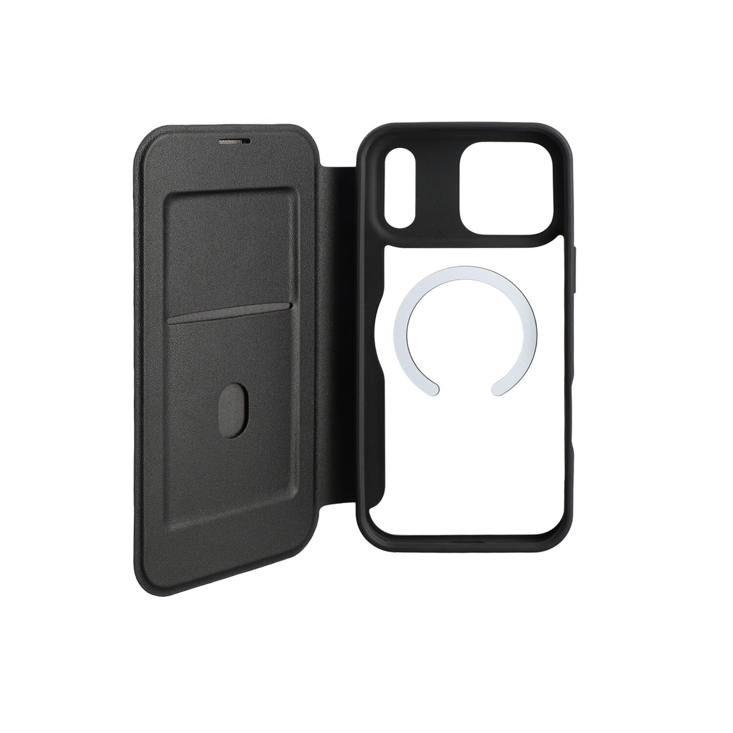 4smarts Urban Pro Folio – für Apple iPhone 17 Pro Max, MagSafe, mit Kartenfach, PU, Schwarz
