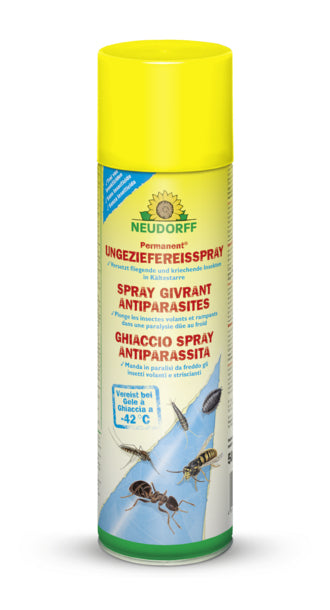 Neudorff Permanent Ungeziefer-Eis-Spray – 500 ml – transparent – für Insekten