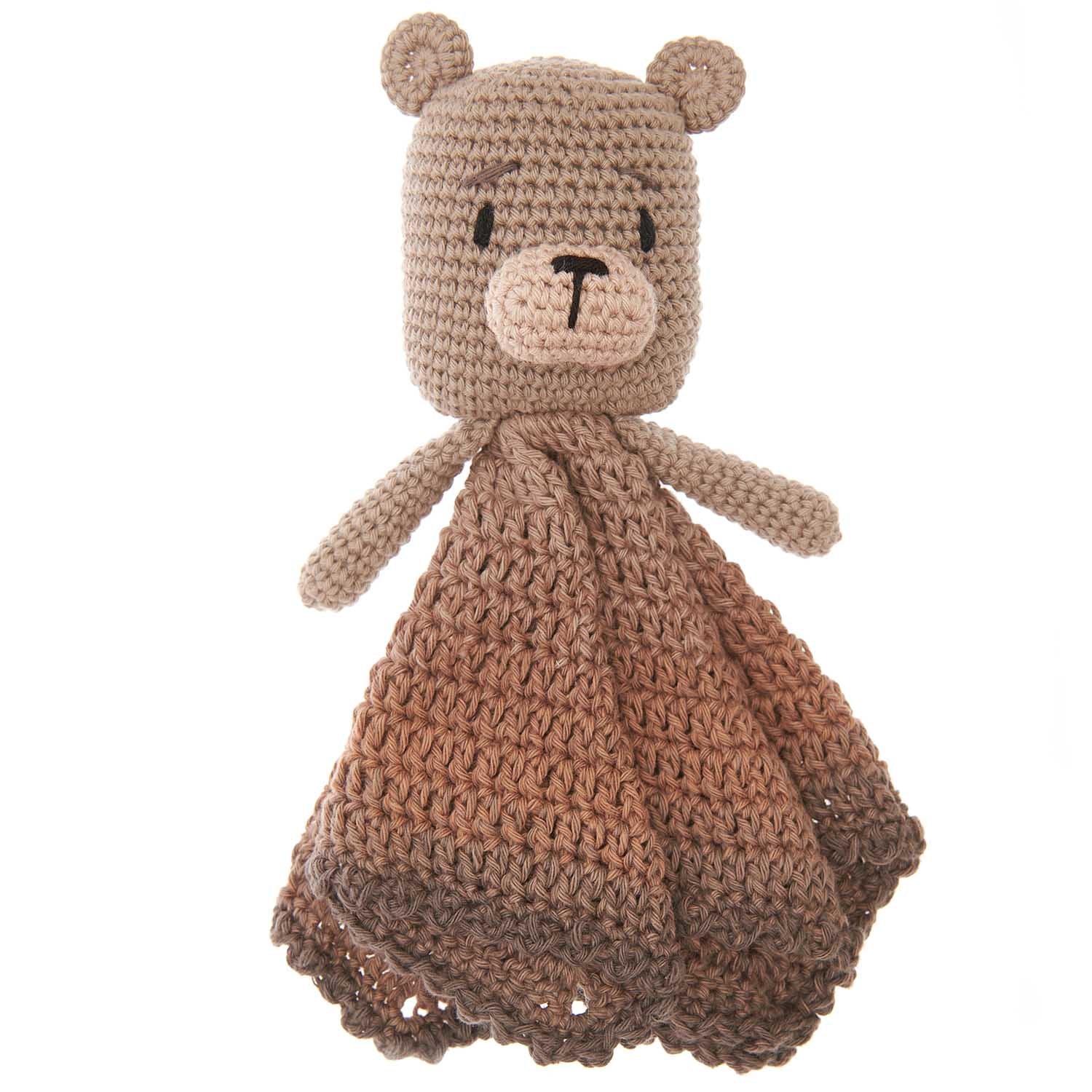 Rico Design Häkelset – Teddy – Baumwolle, Braun – 8-teilig