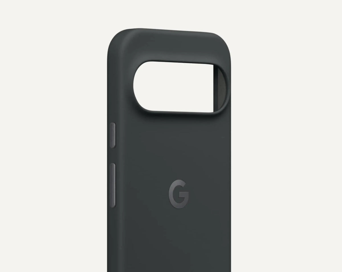 Google Pixelsnap Backcover – für Google Pixel 10/10 Pro, PC+Mikrofaser+Silikon, Obsidian, kabelloses Laden
