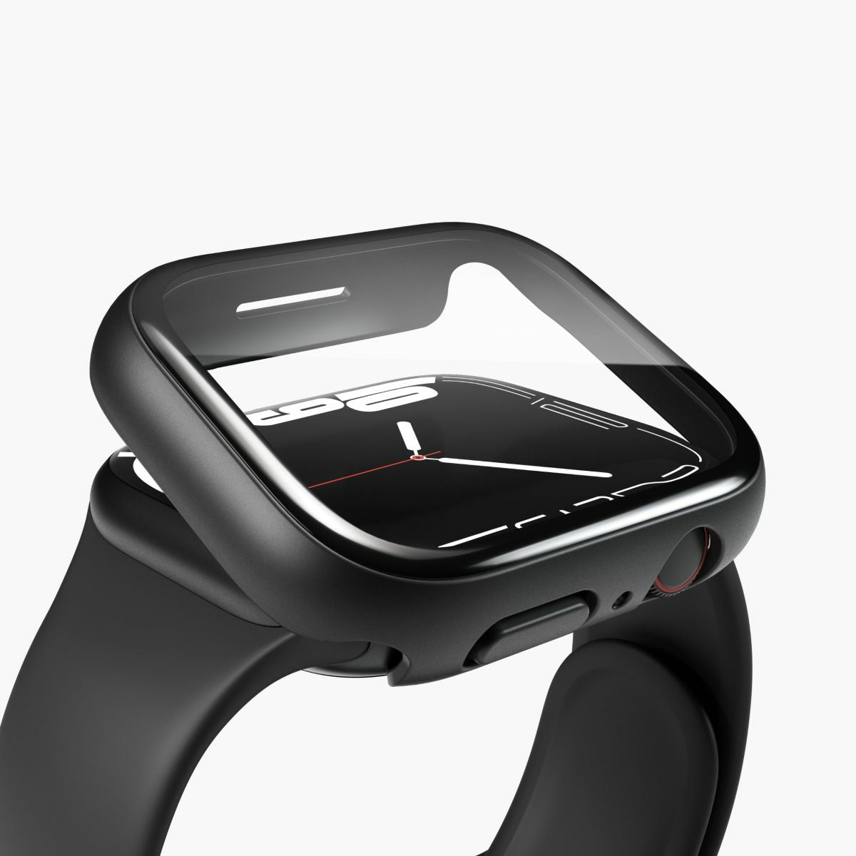 Vonmählen Silikon, Schwarz – für Apple Watch Series 8, Series 9 (45 mm)