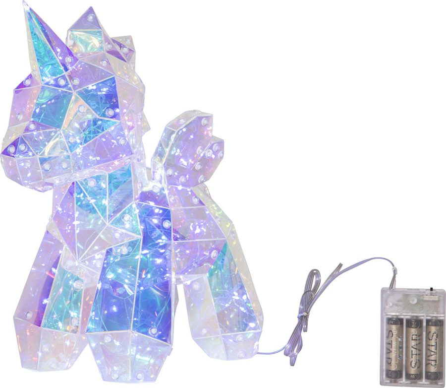 Star Trading Dekorationsfigur – 150 LEDs, Akku (3× AA) – 25 × 30 × 15 cm, Transparent