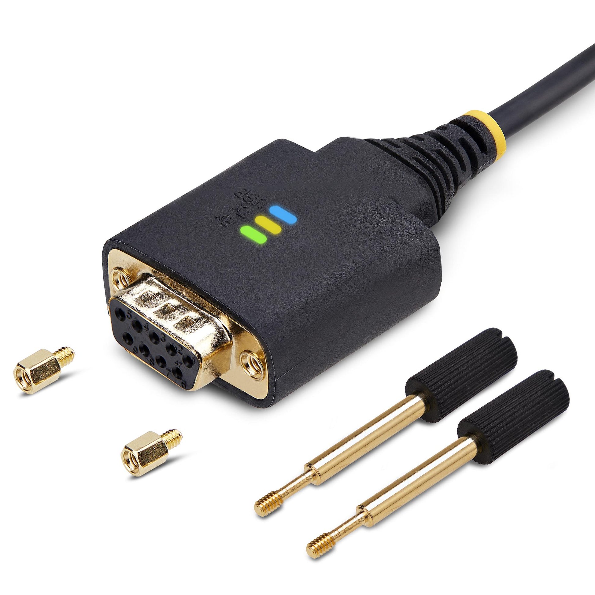 StarTech.com USB-A zu DB-9 Null-Modem-Adapter – 0,3 m, FTDI FT232R, 921,6 Kbit/s, für Windows/macOS/Linux