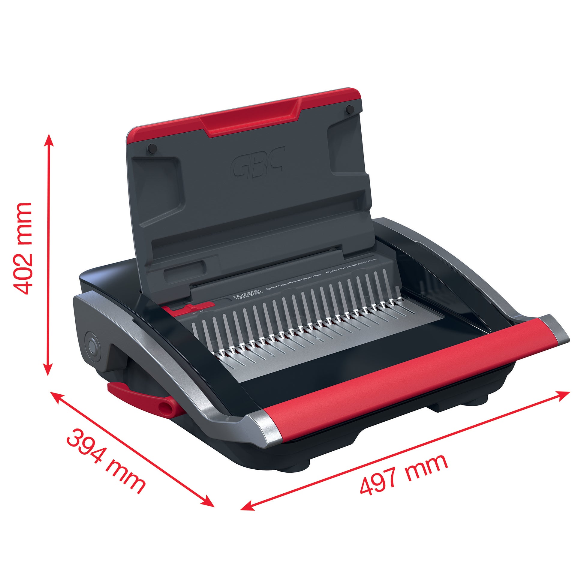 GBC CombBind CB25 Stanz- und Bindemaschine – Plastikbindung, für 21-Loch, A4, bis 25 Blatt