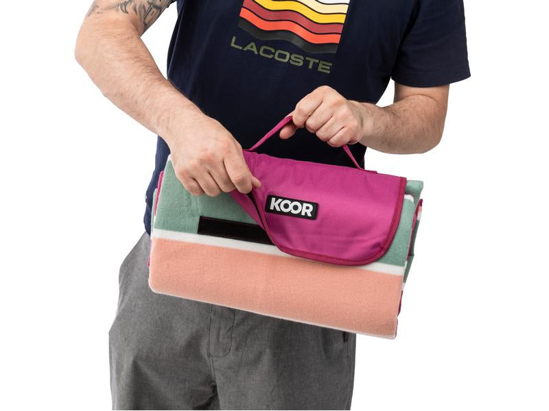 KOOR Lido Wohndecke – Mikropolyester, Rosa – 135 × 160 cm