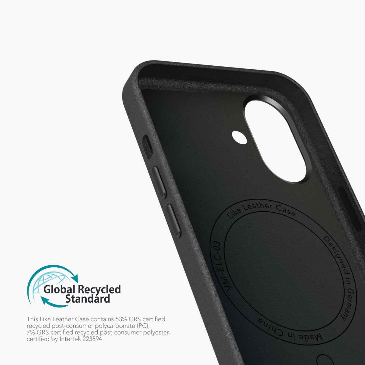 Vonmählen Backcover – für Apple iPhone 16, MagSafe, Leder, Schwarz