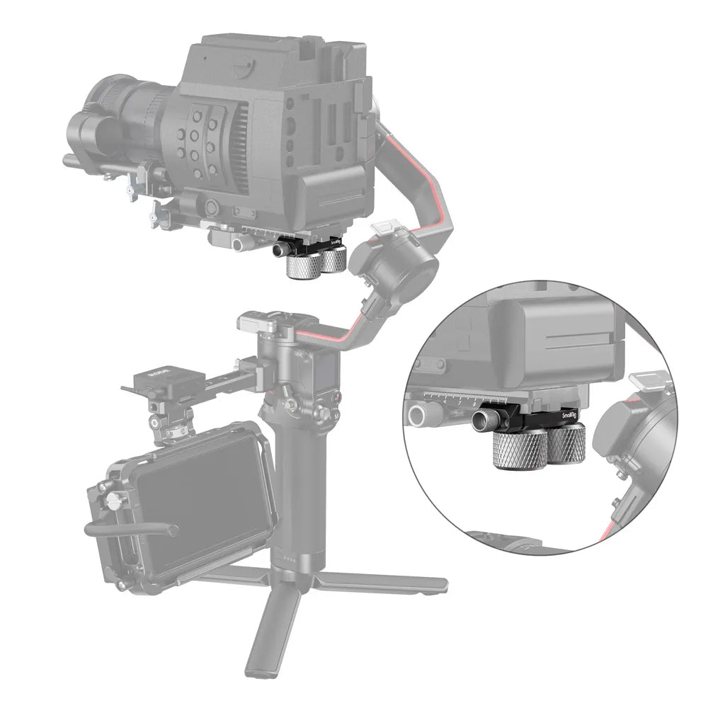 SmallRig 3125 Gegengewicht-Kit – 73,5 × 14 × 23 mm – für DJI RS 2, RSC 2, DJI Ronin-S und andere – 3er-Pack