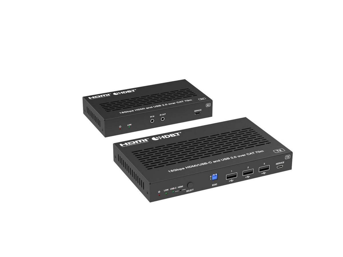 Vivolink VLHUB121-EXT USB-Hub – USB-A, 2× HDMI