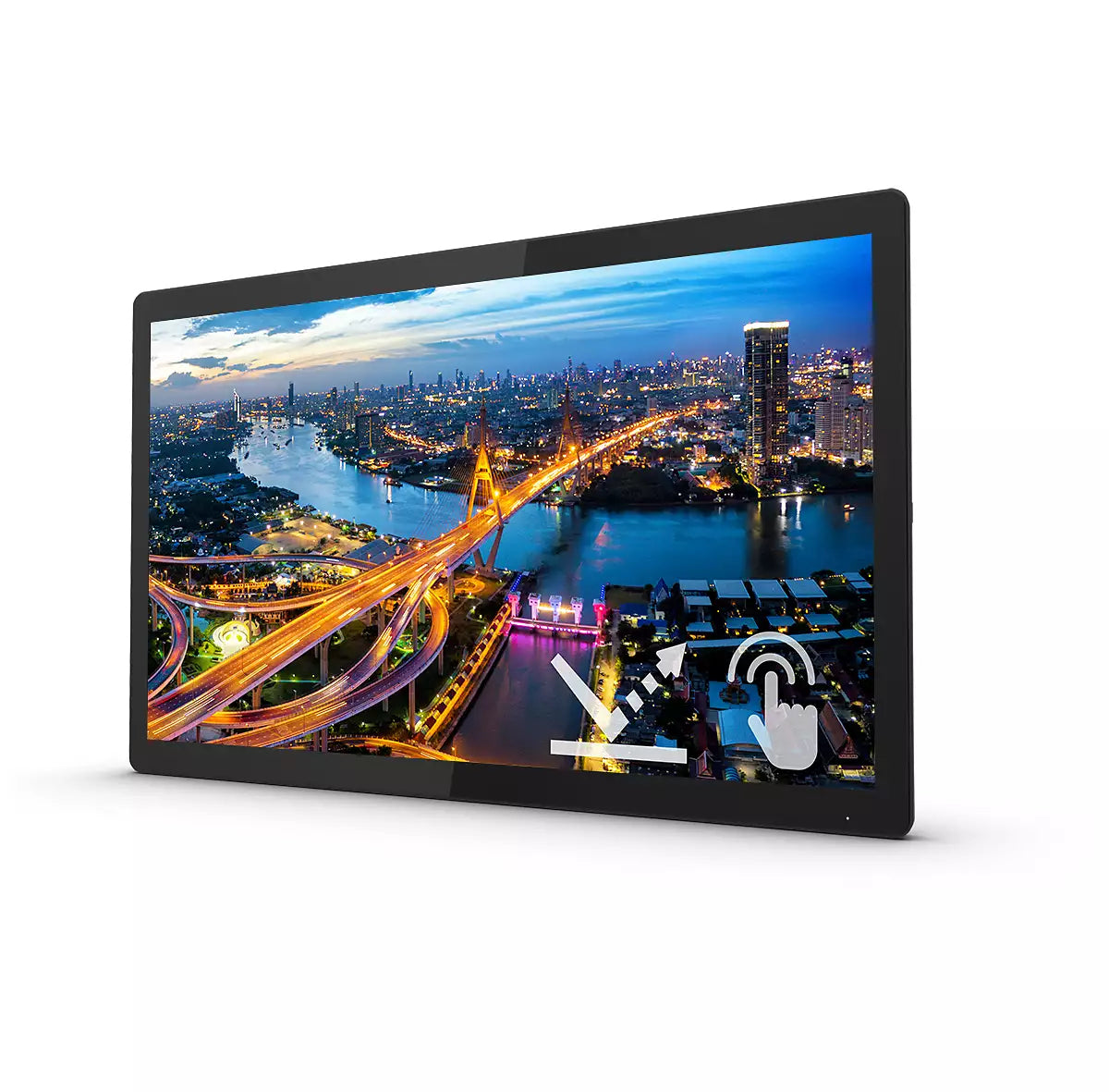 Philips 222B1TFL/00 – Monitor, 21,5", IPS, Touch, 75 Hz, 400 cd/m², 3× USB 3.0, VESA 100 × 100, Schwarz