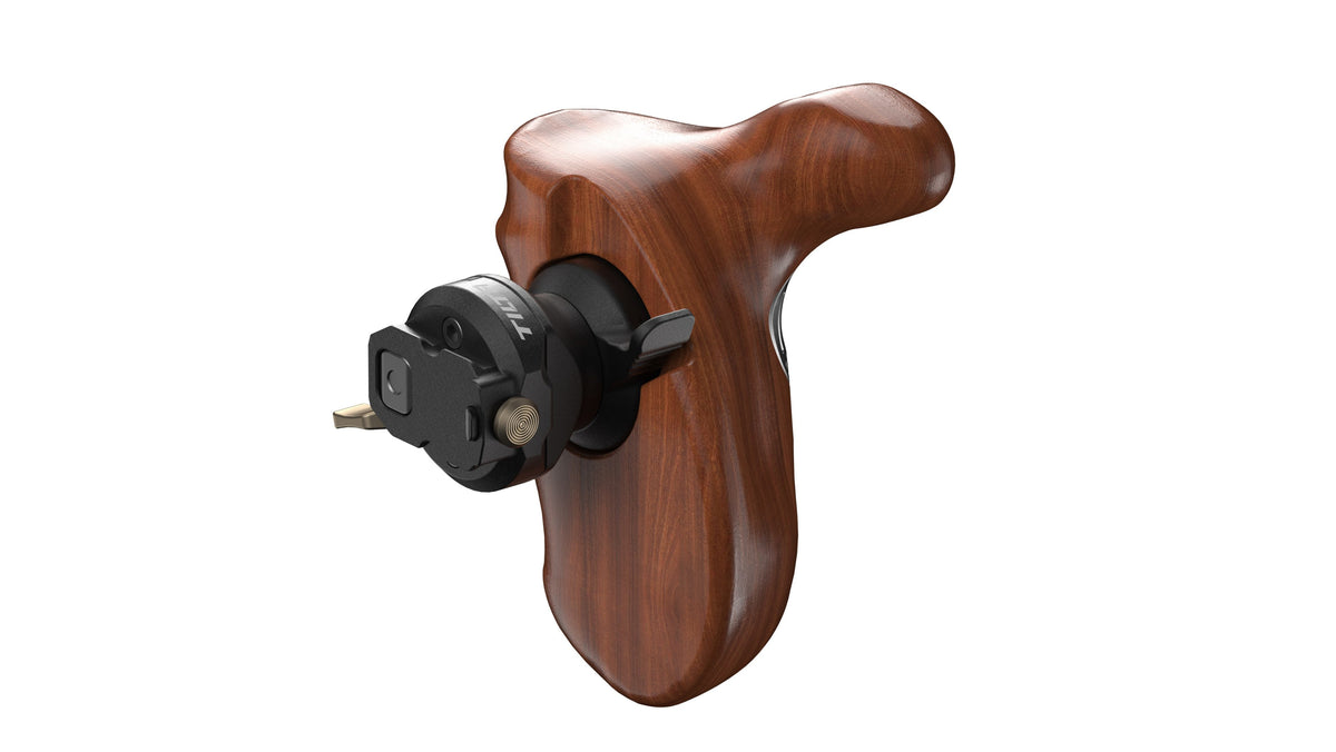 Tilta TA‑AWH9‑R‑B Holzgriff – für Ronin 4D – Schwarz/Holz – 108 × 76 × 90 mm