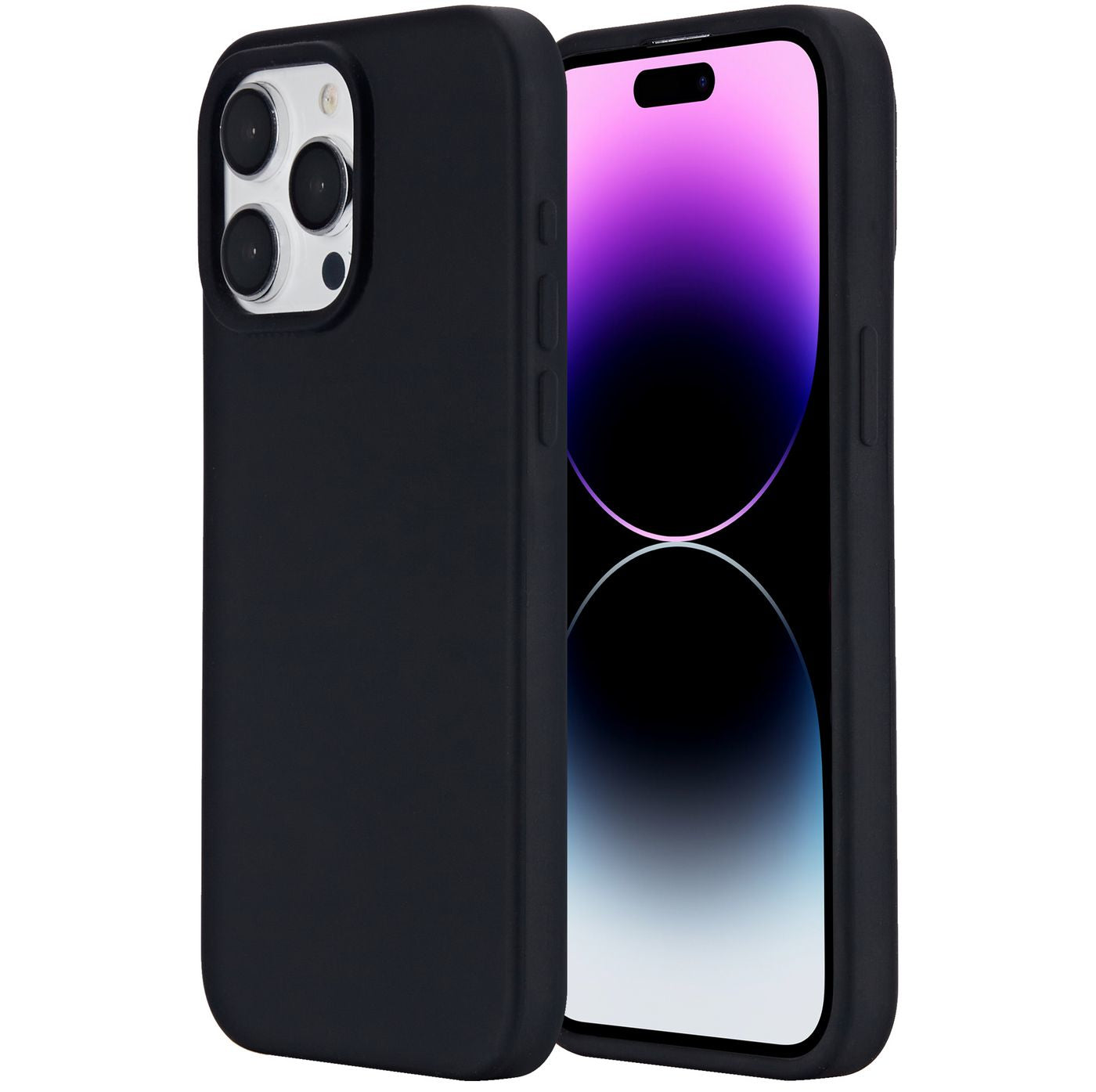 eSTUFF INFINITE RIGA (GRS) Backcover – für Apple iPhone 15 Pro Max, PC+Silikon+Mikrofaser, schwarz