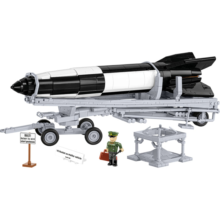 COBI V2 Rakete mit Meillerwagen 3D-Puzzle – Zweiter Weltkrieg – 1191-teilig – ab 10 Jahren – Kunststoff