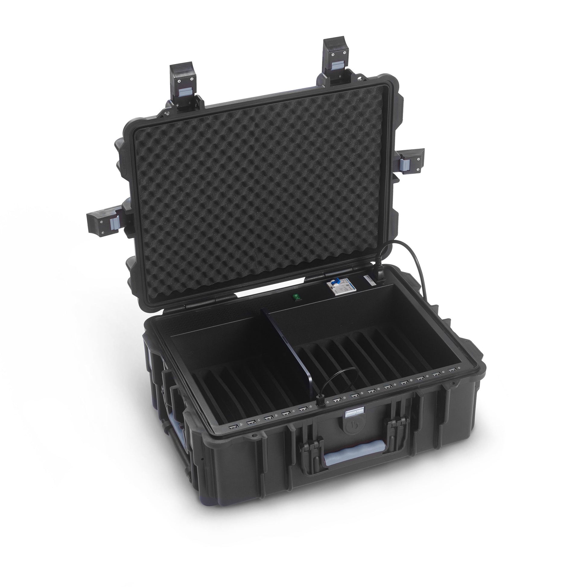 DICOTA Charging Case Trolley 14 Tablet Plus Notebook-Trolley – für bis zu 14 Tablets, schwarz