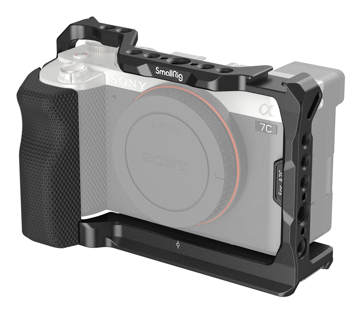 SmallRig 3212B Cage – für Sony Alpha 7C – Aluminium, Schwarz – 140 × 90,5 × 65,5 mm