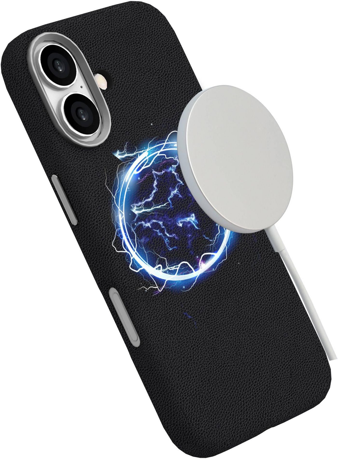 eSTUFF INFINITE VENICE Backcover – für Apple iPhone 17, MagSafe, PU+TPU, Schwarz, bis 1,2 m sturzsicher