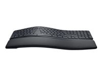 Logitech Ergo K860 – Tastatur, kabellos (Bluetooth/2,4 GHz), Fullsize (mit Ziffernblock)